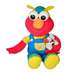 Vintage Interactive Elmo Magic Lights Doll Plush Stuffed Animal Sesame Street Ty